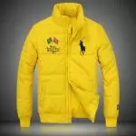 manteau doudoune ralph lauren hommes big pony cool 2019U drapeau national brazil jaune